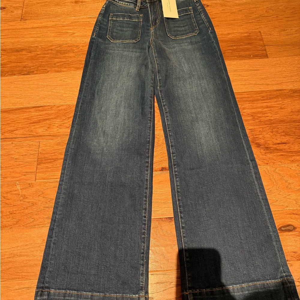 Flying Monkey Dark Blue Flare Jeans